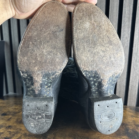 Vintage Olathe Boots Mens Size 10D Cowboy Western Leather Made USA 90s - Picture 9 of 12